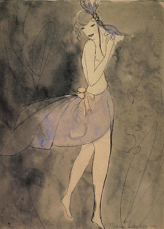 Marie Laurencin The woman wearing the blue skirt china oil painting image